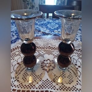 Pair of krosnos candlesticks